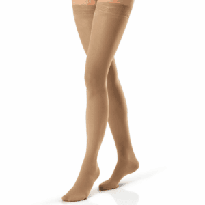 Meia de Compressão Feminina JOBST UltraSheer Meia Coxa 7/8 - 15-20mmHg – Mel - Fechada