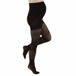 Meia de Compressão Feminina Gestante - 20-30mmHg - JOBST UltraSheer – Preta - Fechada